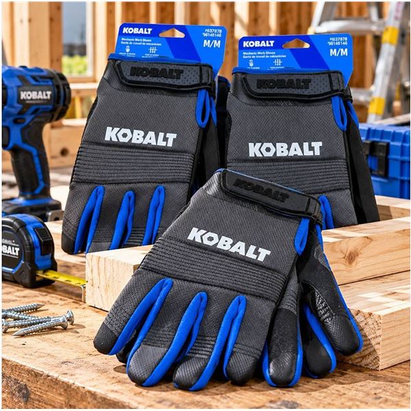 3 Pairs Kobalt Medium Work Gloves