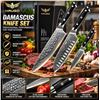 Image 1 : Haugo Ronin Series 3-Piece Damascus Knife Set