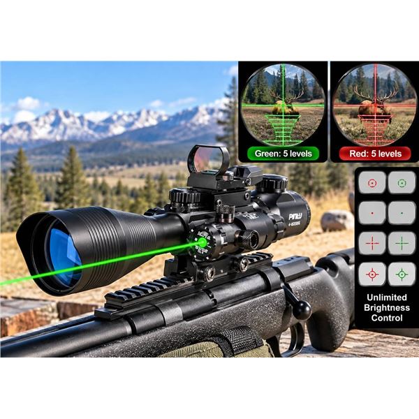 Pinty 4-12x50 EG Rifle Scope Reticle Crosshairs