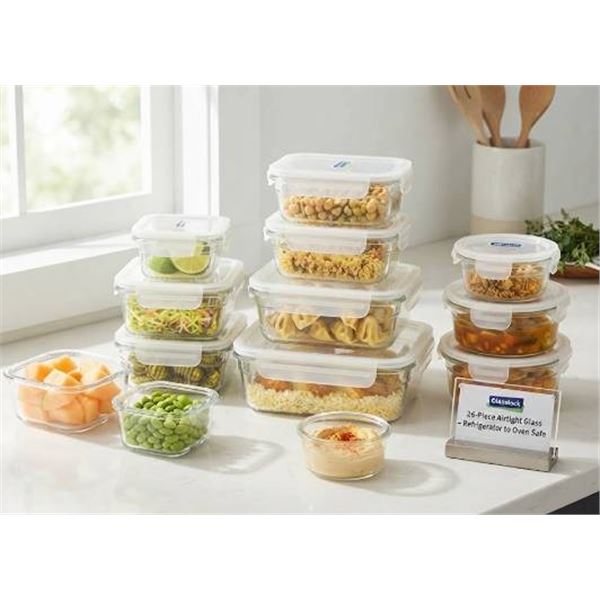 Glasslock 26-Piece Glass Container Set