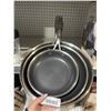 Image 2 : Henckels Stainless Steel 3pc Frypan Set