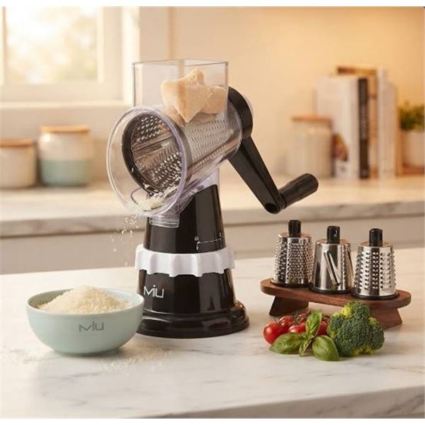MIU Rotary Food Grater With 5 Attachments
