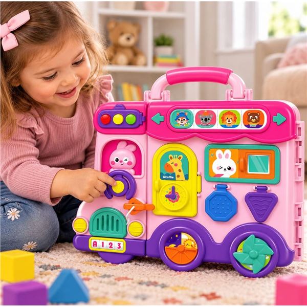 Multi Functional Busy Car Toy 3-Panel Set