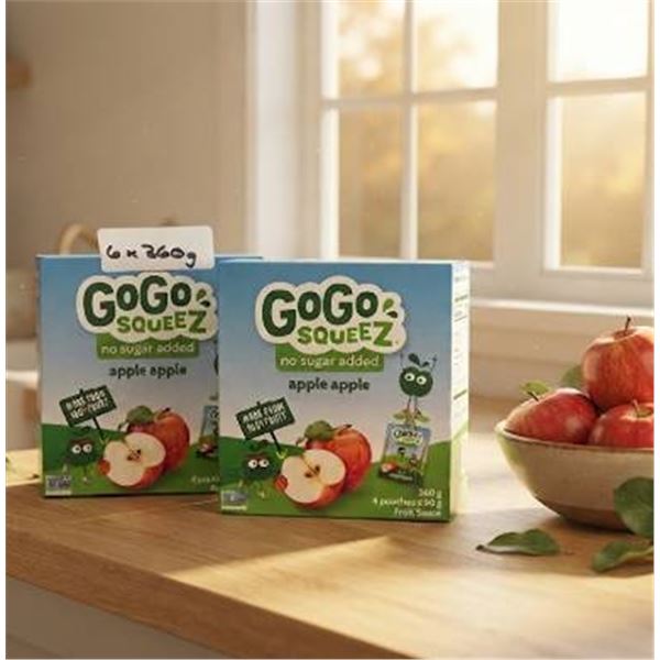 GoGo squeeZ Apple Apple 6 x 360g Pouches