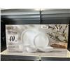 Image 3 : Maison Neuve Ridge 40-Pc Bone China Dinnerware