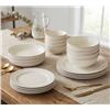 Image 1 : Over&back 16-Piece Ivory Stoneware Dinnerware