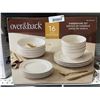 Image 2 : Over&back 16-Piece Ivory Stoneware Dinnerware