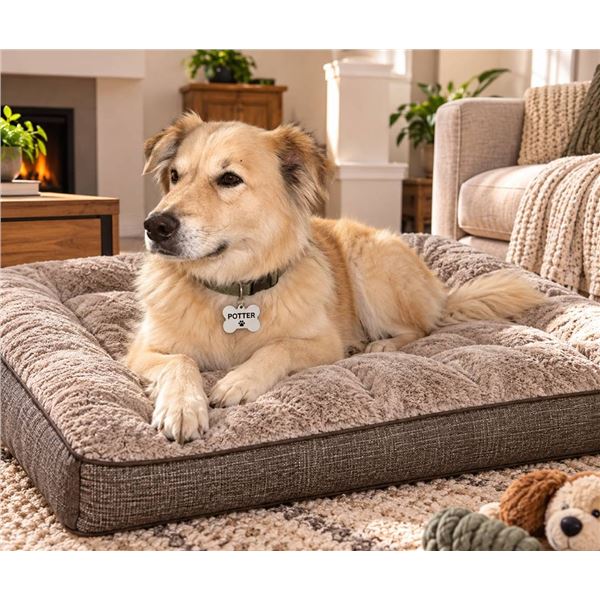 Kirkland Signature Pet Bed Brown Fabric