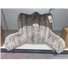Image 2 : Sutton Place Faux Fur Backrest Pillow Grey