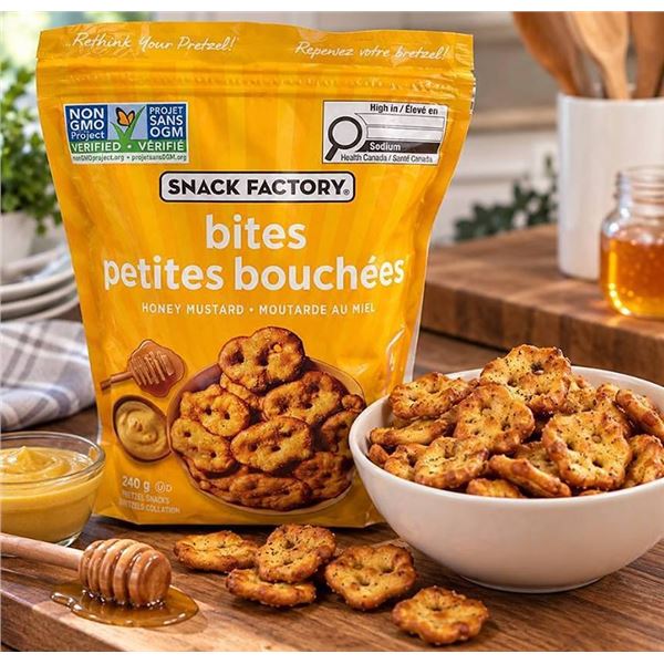 Snack Factory Honey Mustard Pretzel Bites 240g