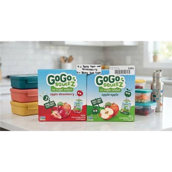 GoGo squeeZ Fruit Sauce 4-Pack Assorted Boxes