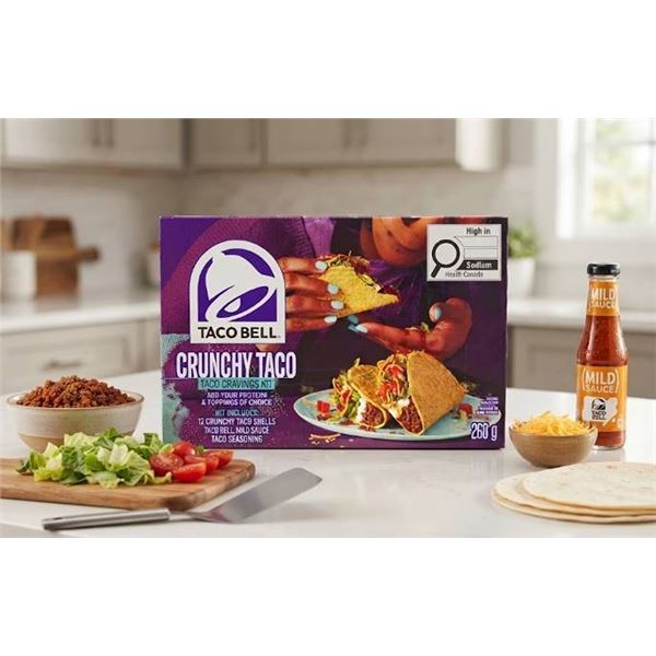 Lot of 5 - Taco Bell Crunchy Taco Kit 260g