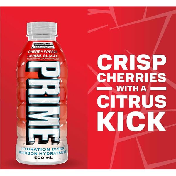 Prime Cherry Freeze Hydration Drink 500ml 12pk