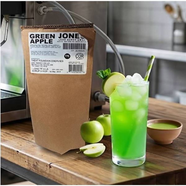 Jones Green Apple Soda Syrup 710ml x 12 Case