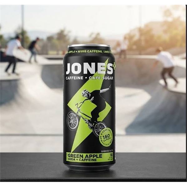 Jones Green Apple Soda 12 x 473ml Cans