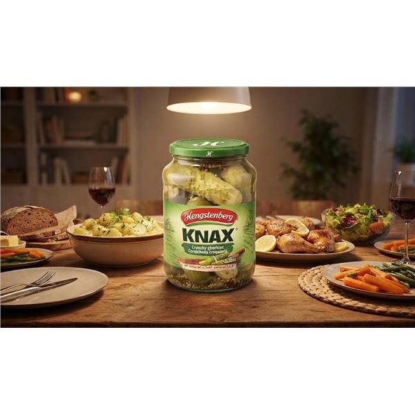 2x Hengstenberg KNAX Crunchy Gherkins 1.5L