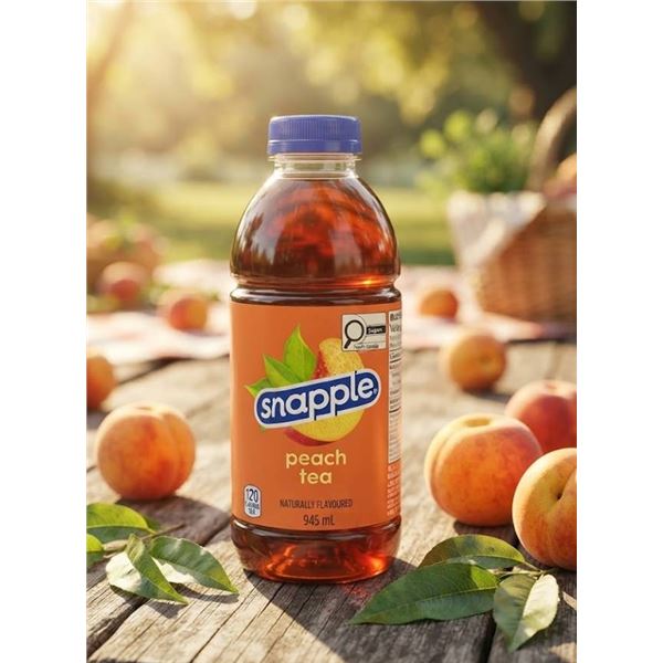 Snapple Peach Tea 945mL Bottles, Pack of 10
