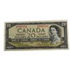 Image 1 : Canada $20 Banknote 1954 modified landscape Beattie- Rasminsky Signatures