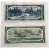 Image 2 : Vintage Canada $5 & $1 Banknotes 1954, Beattie-Rasminsky Sig. LOT OF 2 BILLS