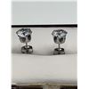 Image 4 : 2.0 Carat Solitaire Brilliant Cut Stud Earring Set