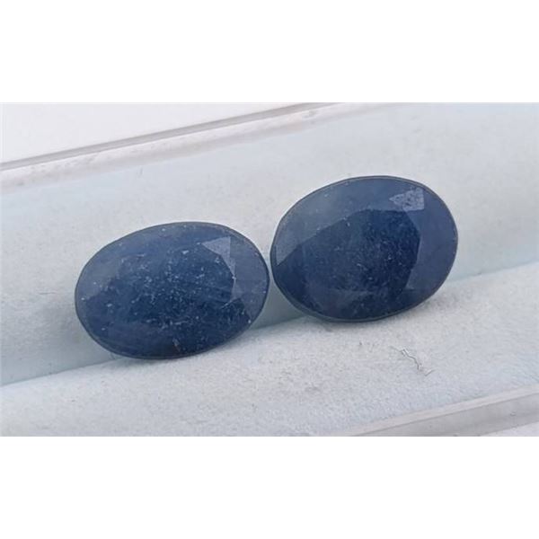 7.33 ct Certified Madagascar Sapphire gemstone Pair ($8,400 Appraisal)