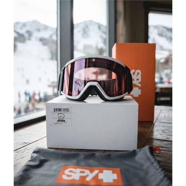 Spy Raider OG Black Snow Goggles ML Rose Lens