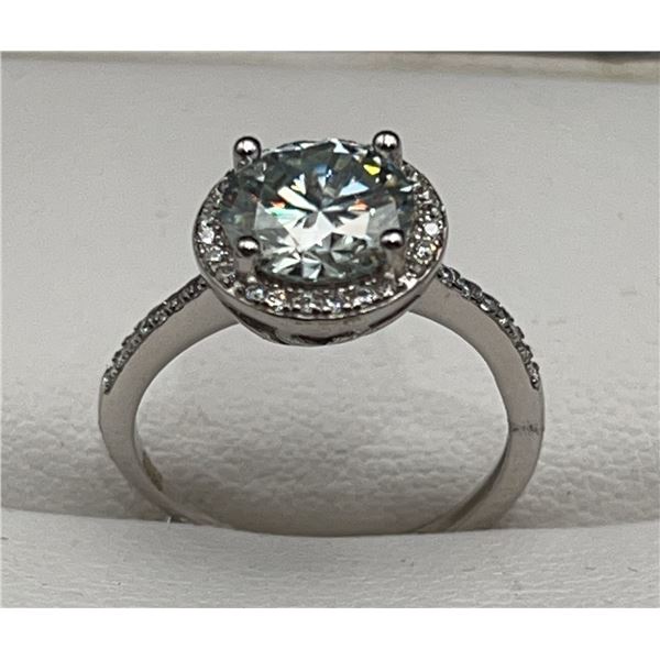 $2100 APPRAISED 2.00 CT GRA CERTIFIED ROUND BRILLIANT CUT MOISSANITE RING
