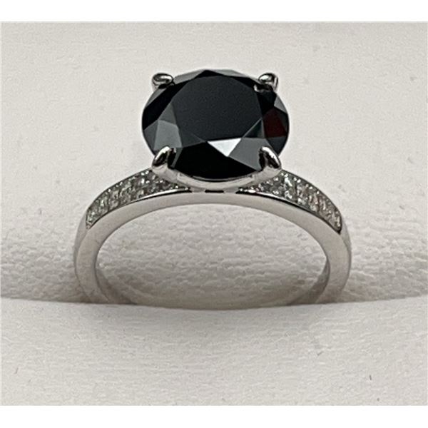 $3000 APPRAISED 5.00 CT GRA CERTIFIED ROUND BRILLIANT CUT MOISSANITE RING
