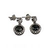 Image 2 : $1375 2.00 CT GRA CERTIFIED ROUND BRILLIANT CUT MOISSANITE EARING SET