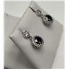 Image 4 : $1375 2.00 CT GRA CERTIFIED ROUND BRILLIANT CUT MOISSANITE EARING SET