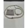 Image 1 : Ladies Pearl Style Necklace , Bracelet & earring set
