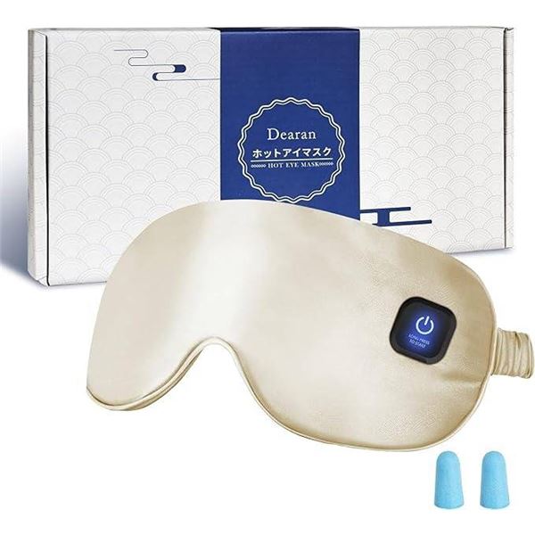 Cordless Heated Eye Mask With USB Charger