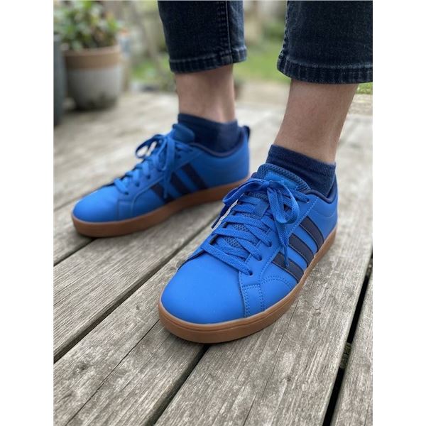 Adidas Blue Sneakers With Gum Sole Size 7