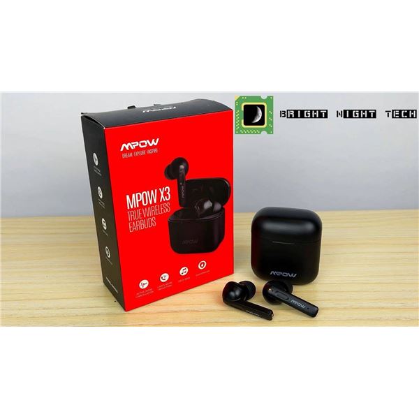MPOW X3 True Wireless Earbuds Black