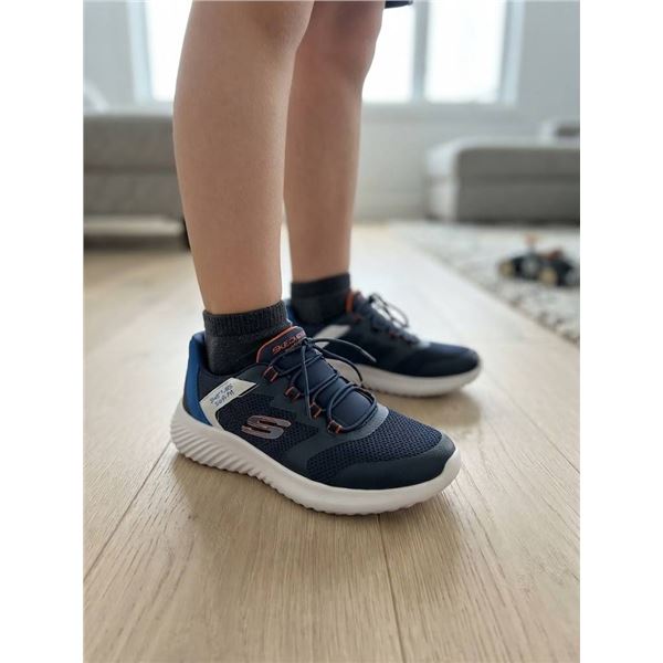 Skechers Boys' Blue/Orange Sneakers Size 2