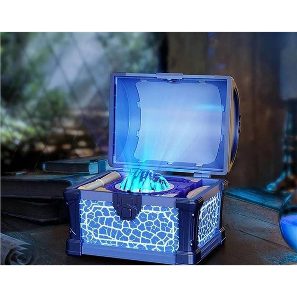 Treasure Chest Projection Night Light Blue