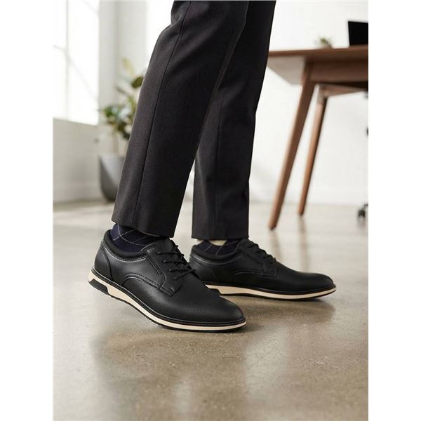 Aldo Black Derby Shoes Size 8 With Box
