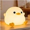 Image 1 : Dodo Duck Night Light Silicone LED Touch Timer