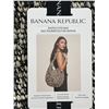 Image 3 : Banana Republic Raffia Tote Bag Black White