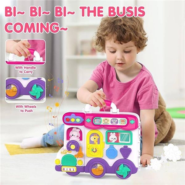 Vanvimen Musical Busy Car Toy for Ages 1+