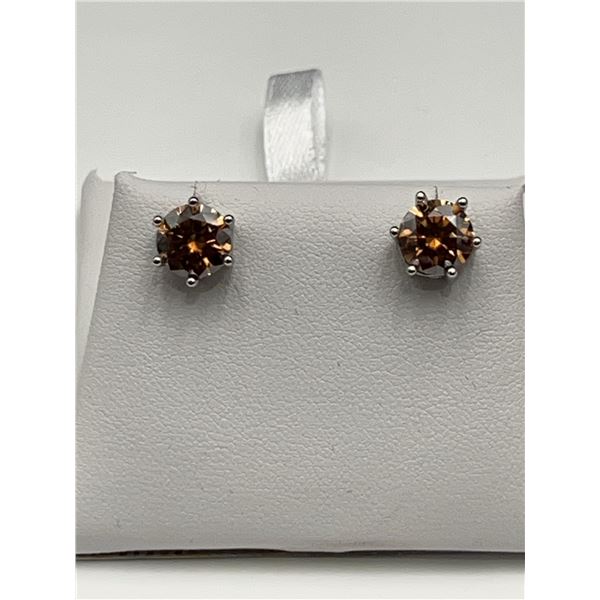 $1720 APPRAISED 4.00 CT TW GRA CERTIFIED ROUND BRILLIANT CUT MOISSANITE EARRING SET