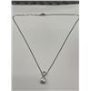 Image 1 : Tear Drop Cut 1.2 Carat Solitaire Pendant & Chain Set