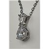 Image 4 : Tear Drop Cut 1.2 Carat Solitaire Pendant & Chain Set