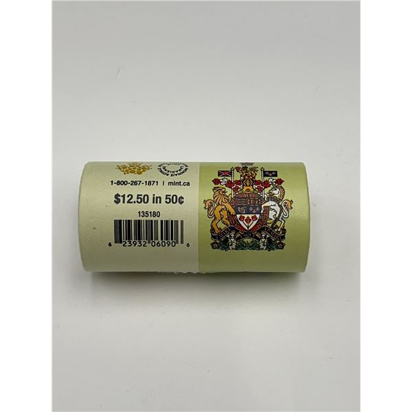 2015 Canada 50 Cents Roll, Royal Arms, Uncirculated