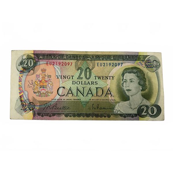 Canada $20 1969 Banknote Queen Elizabeth II