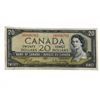 Image 1 : Vintage 1954 Canada $20 Banknote QEII