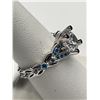 Image 1 : Jeulia 925 Silver Butterfly Ring, 7.5, 4.3ct NEW