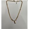 Image 1 : 14K GP Chain & L Pendant Set