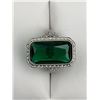 Image 3 : Emerald Cut 3.5 Carat Solitaire Ladies Filagree Dress Ring