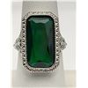 Image 6 : Emerald Cut 3.5 Carat Solitaire Ladies Filagree Dress Ring